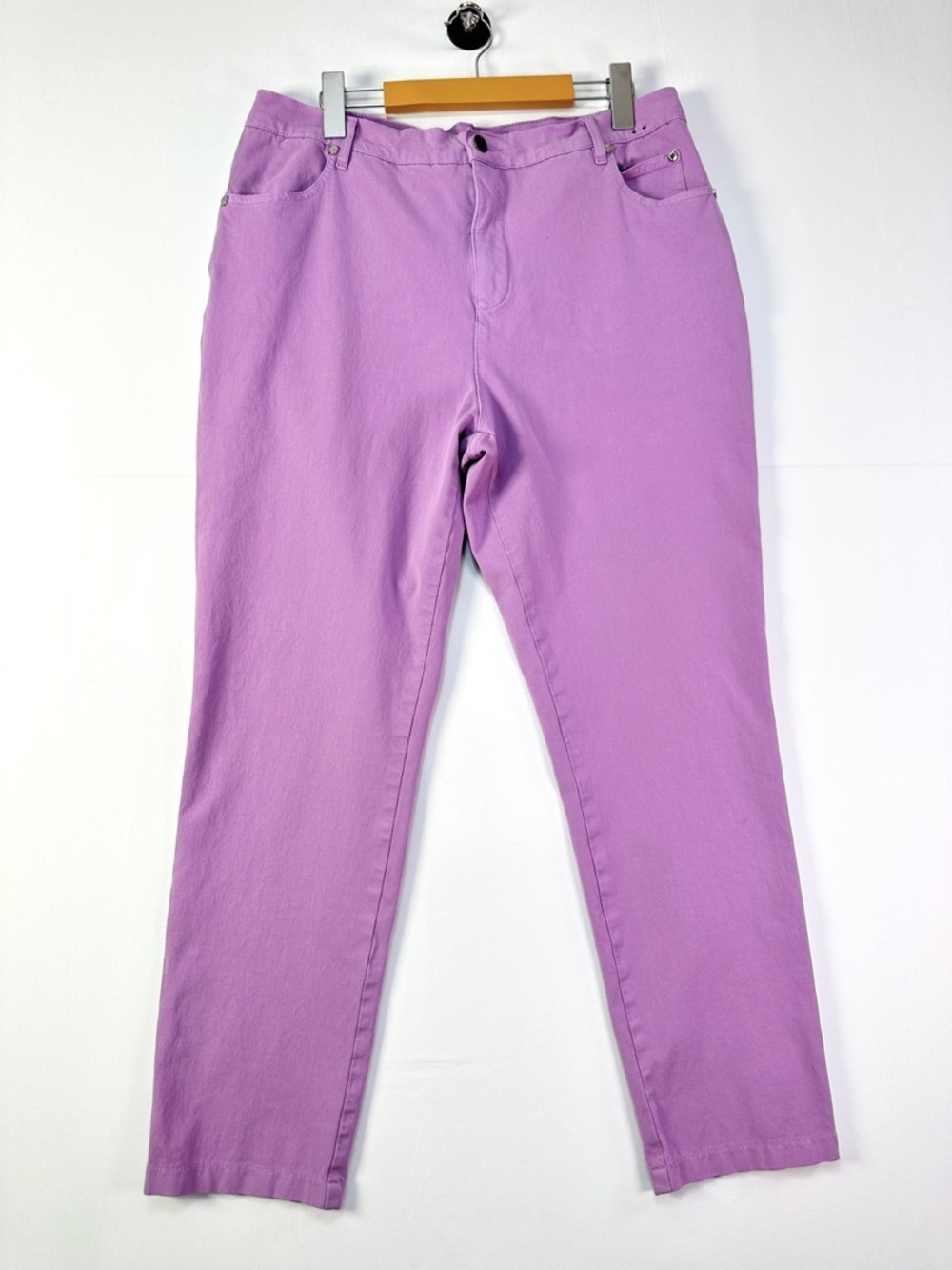 Marble Lavender Straight Leg Jeans High Rise Cropped Pastel Purple Size 10